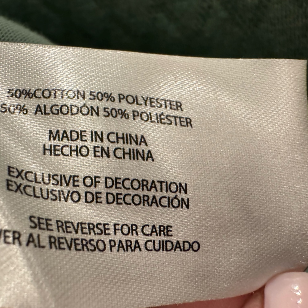NWOT EDDIE BAUER Quilted Sweater 1/2 zip pull over front pockets Size XL GREEN - Picture 5 of 6